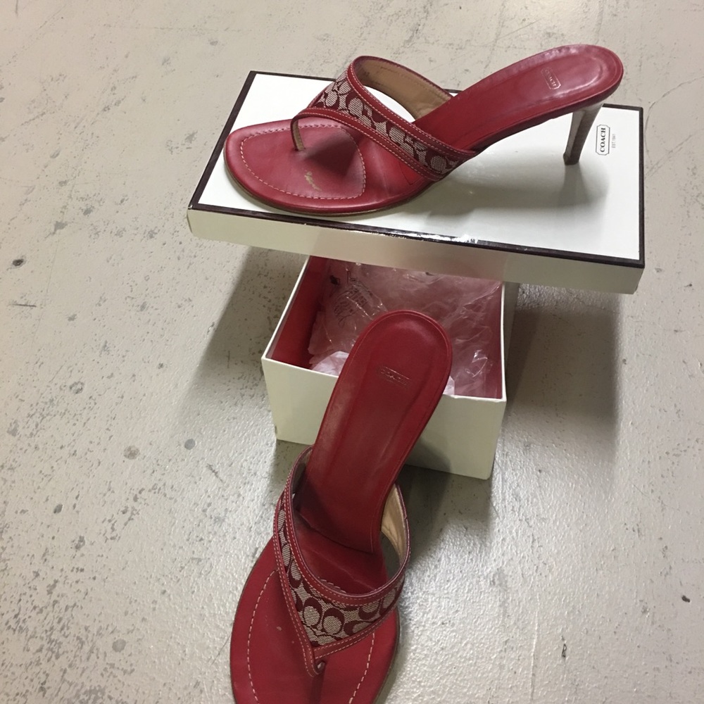 COPY - Authentic coach low heel sandal type shoes
